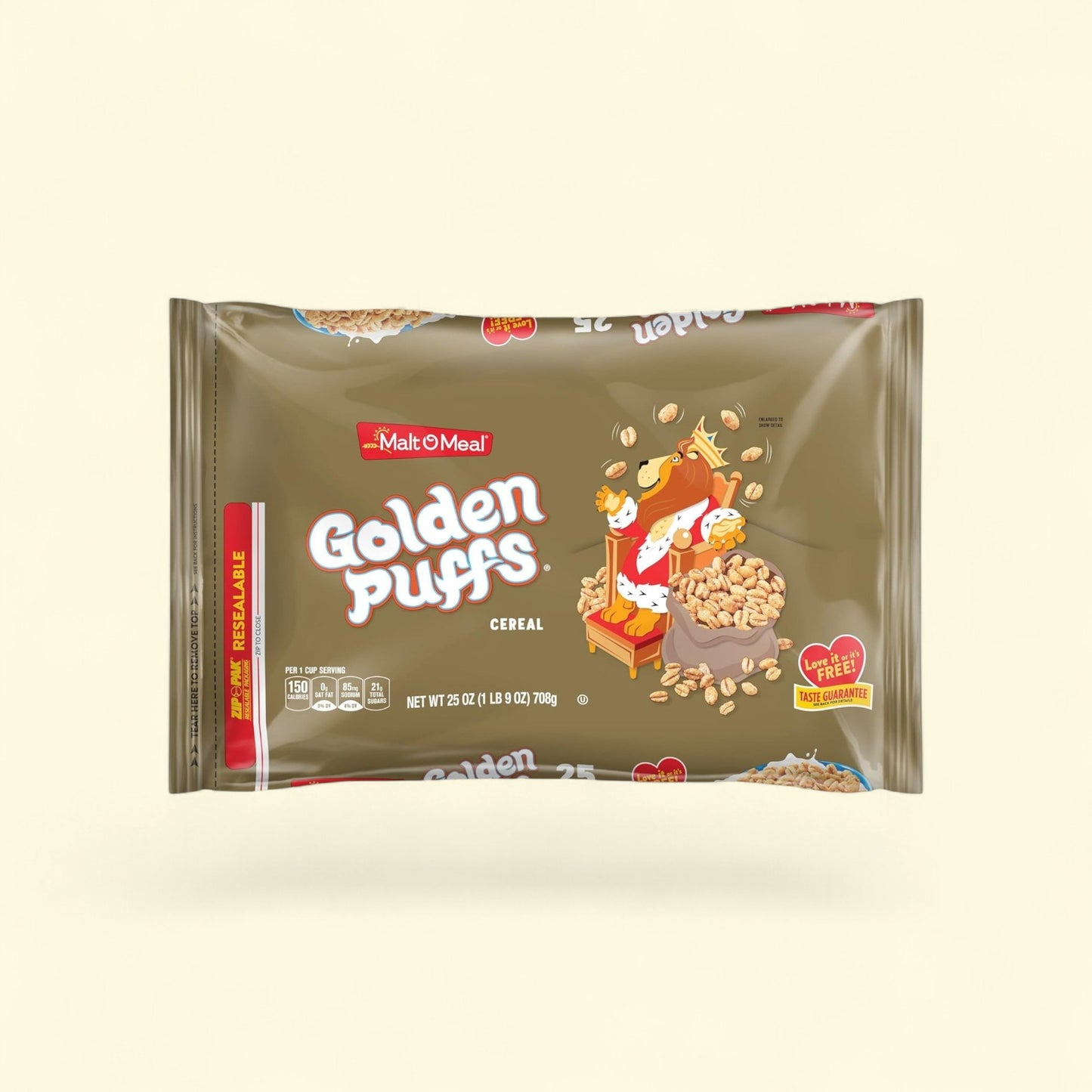 Malt-O-Meal Golden Puffs Cereal, Puffed Wheat, 48 oz — authentic US product shipped worldwide by Treatspree