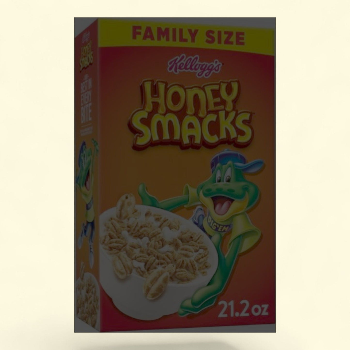 Kellogg's Honey Smacks Cereal, Family Size 21.2oz