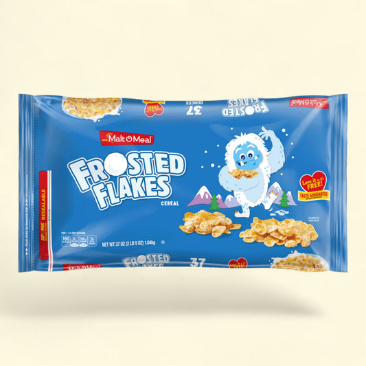 Malt-O-Meal Frosted Flakes Cereal, Family Size 37 oz