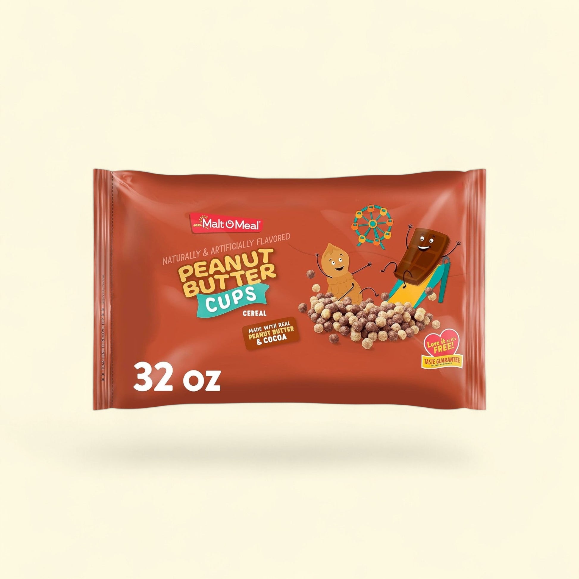Malt-O-Meal Peanut Butter Cups Cereal, 32oz — authentic US product shipped worldwide by Treatspree