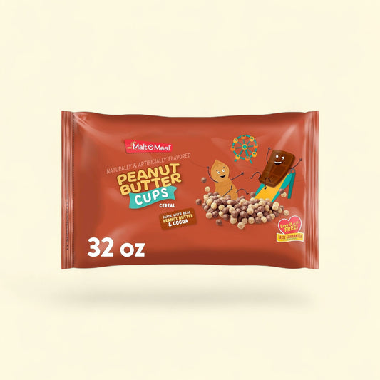 Malt-O-Meal Peanut Butter Cups Cereal, 32oz — authentic US product shipped worldwide by Treatspree