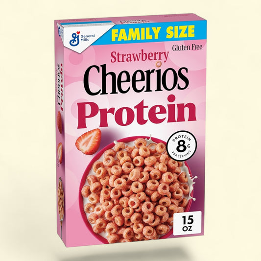 Céréales Cheerios Protein, saveur fraise, format familial 425 g