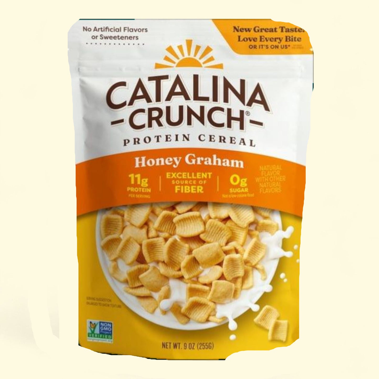 Céréales protéinées Catalina Crunch, saveur miel et graham, 255 g