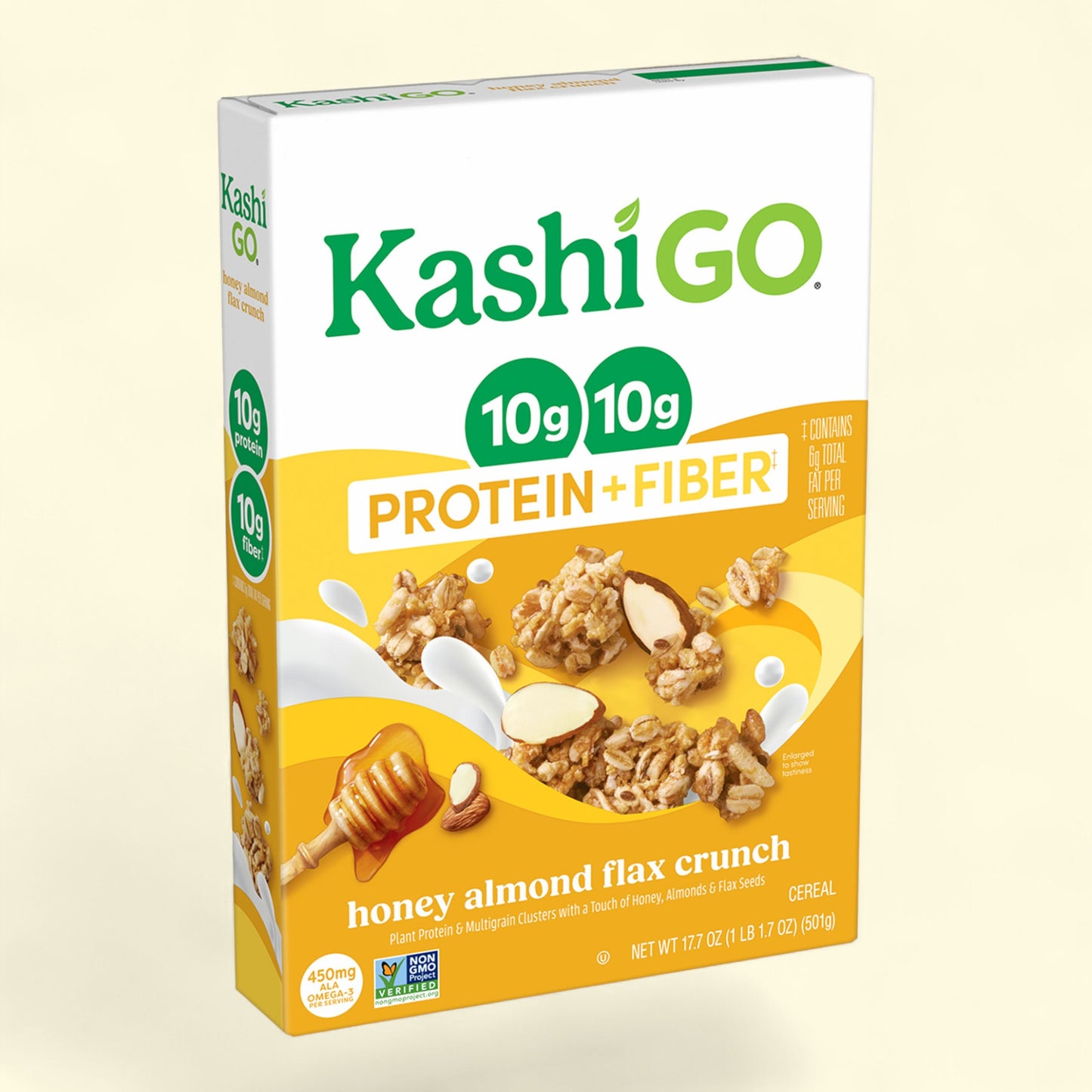 Kashi GO Protein Cereal, Honey Almond Flax Crunch, 17.7oz