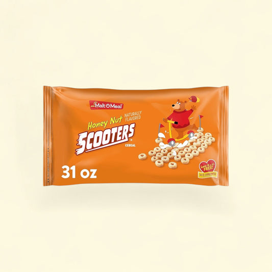 Malt-O-Meal Honey Nut Scooters Breakfast Cereal, 31 oz — authentic US product shipped worldwide by Treatspree
