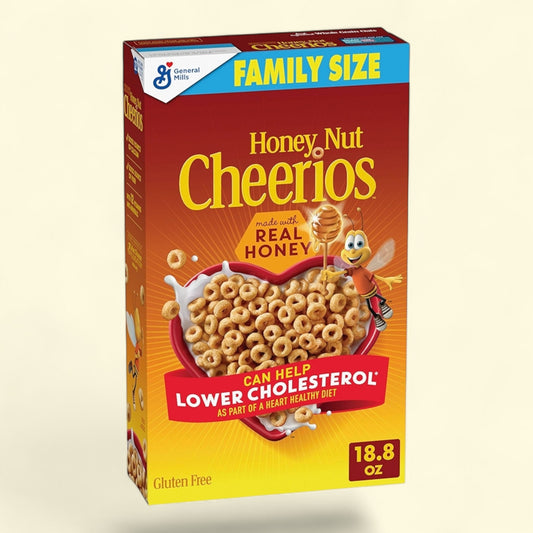 Honey Nut Cheerios, Cereal, Family Size 18.8 oz