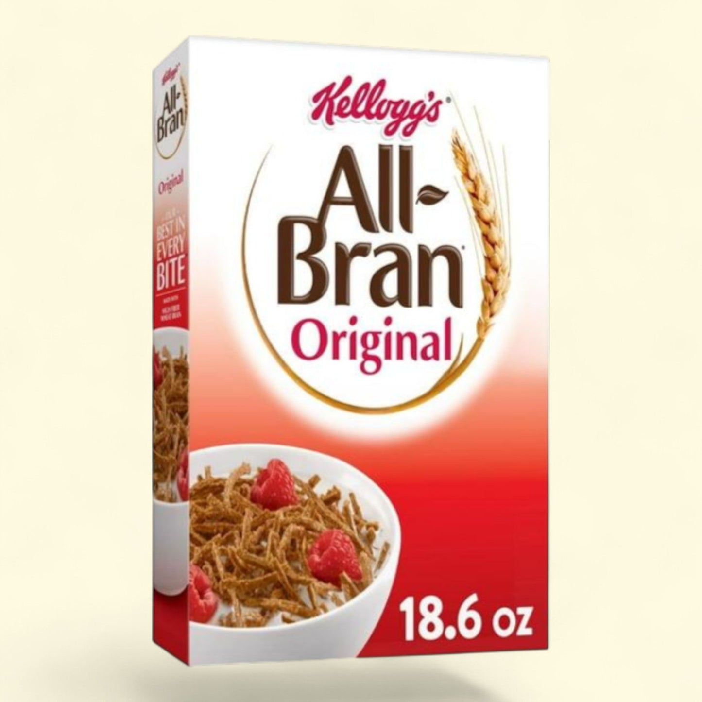Kellogg's All Bran Breakfast Cereal, Original, 18.6oz