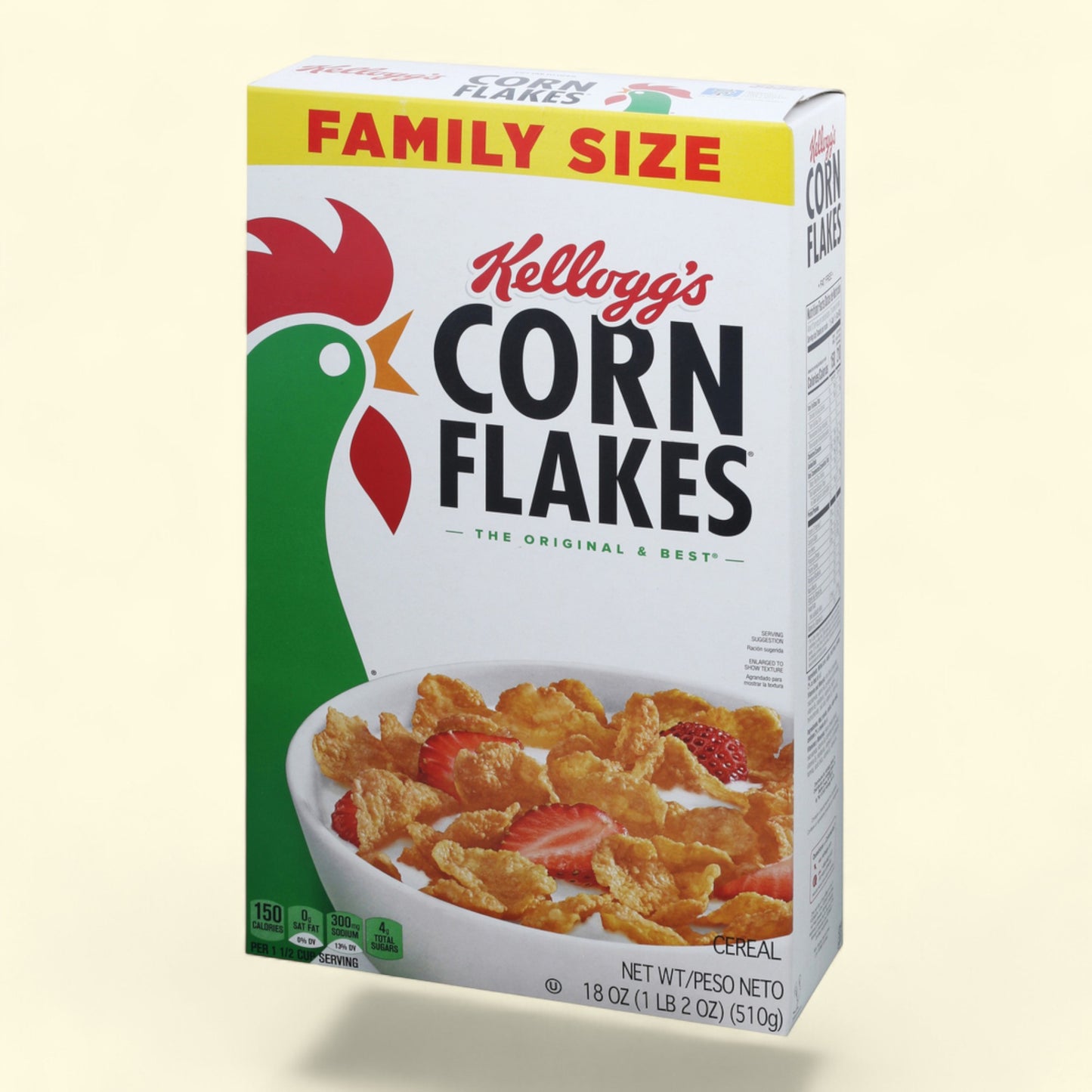 Kellogg's Corn Flakes Cereal, Family Size, 18oz