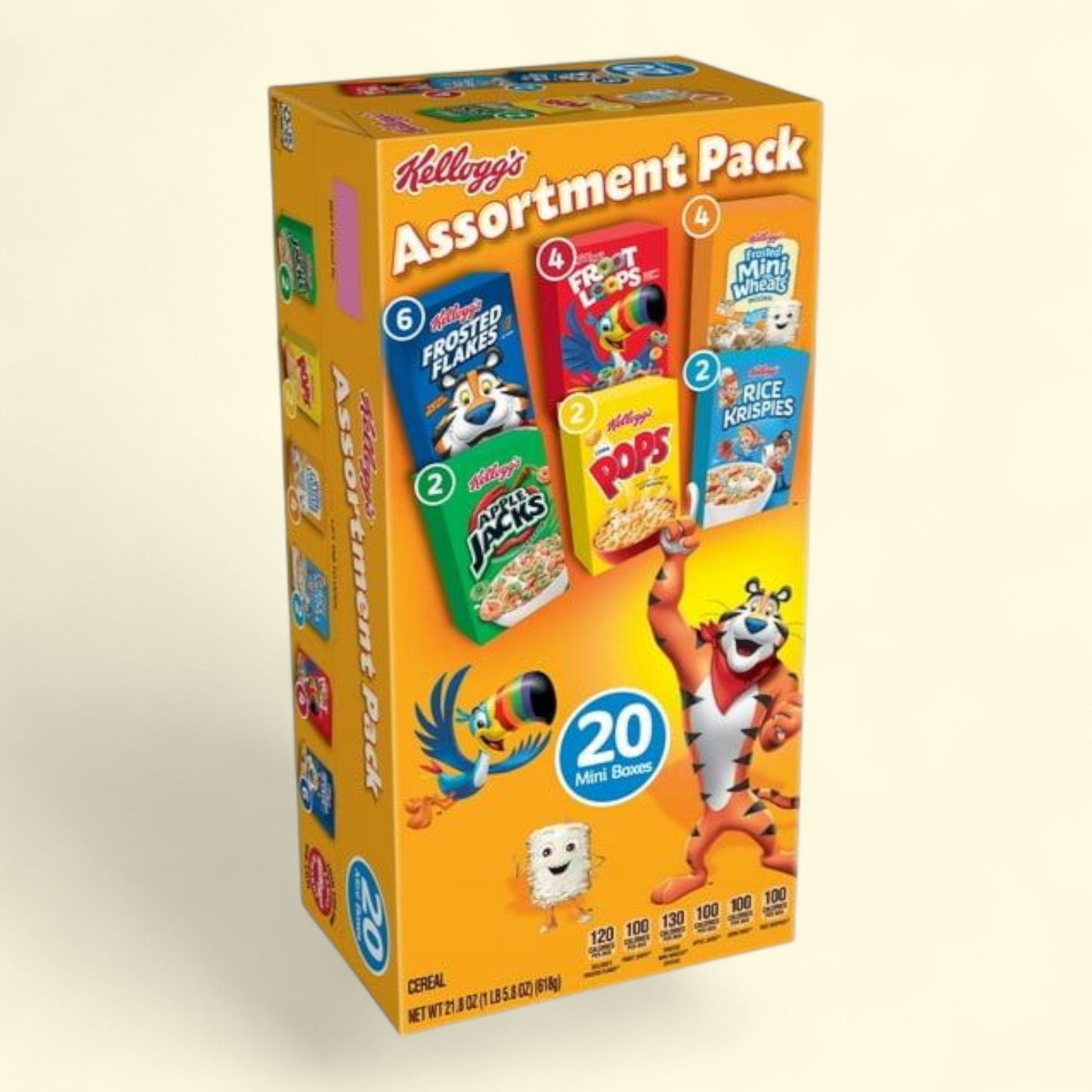 Kellogg's Assortment Pack Breakfast Cereal, 21.8oz
