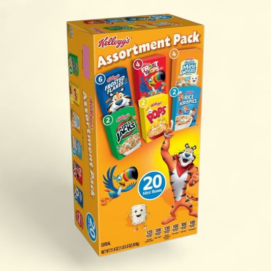 Kellogg's Assortment Pack Breakfast Cereal, 21.8oz