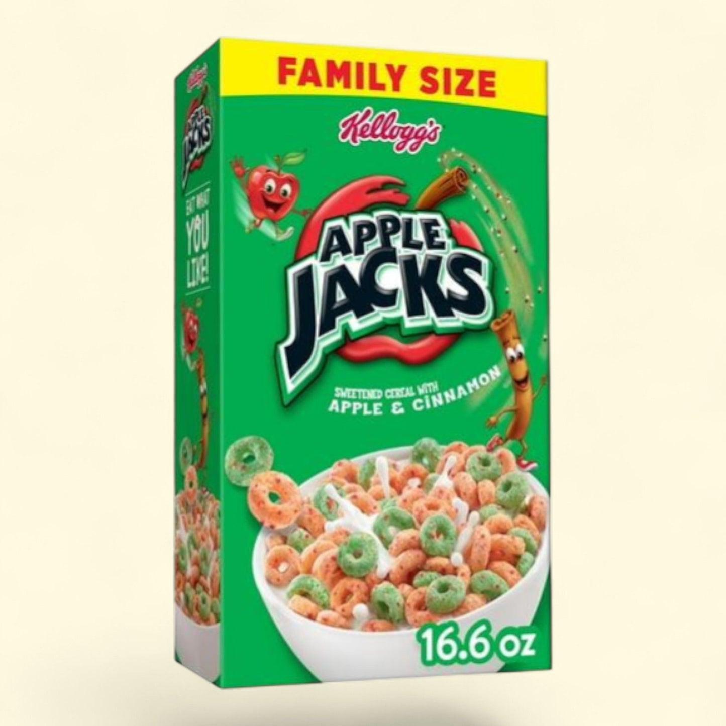 Kellogg's Apple Jacks Cereal, Family Size, 16.6oz
