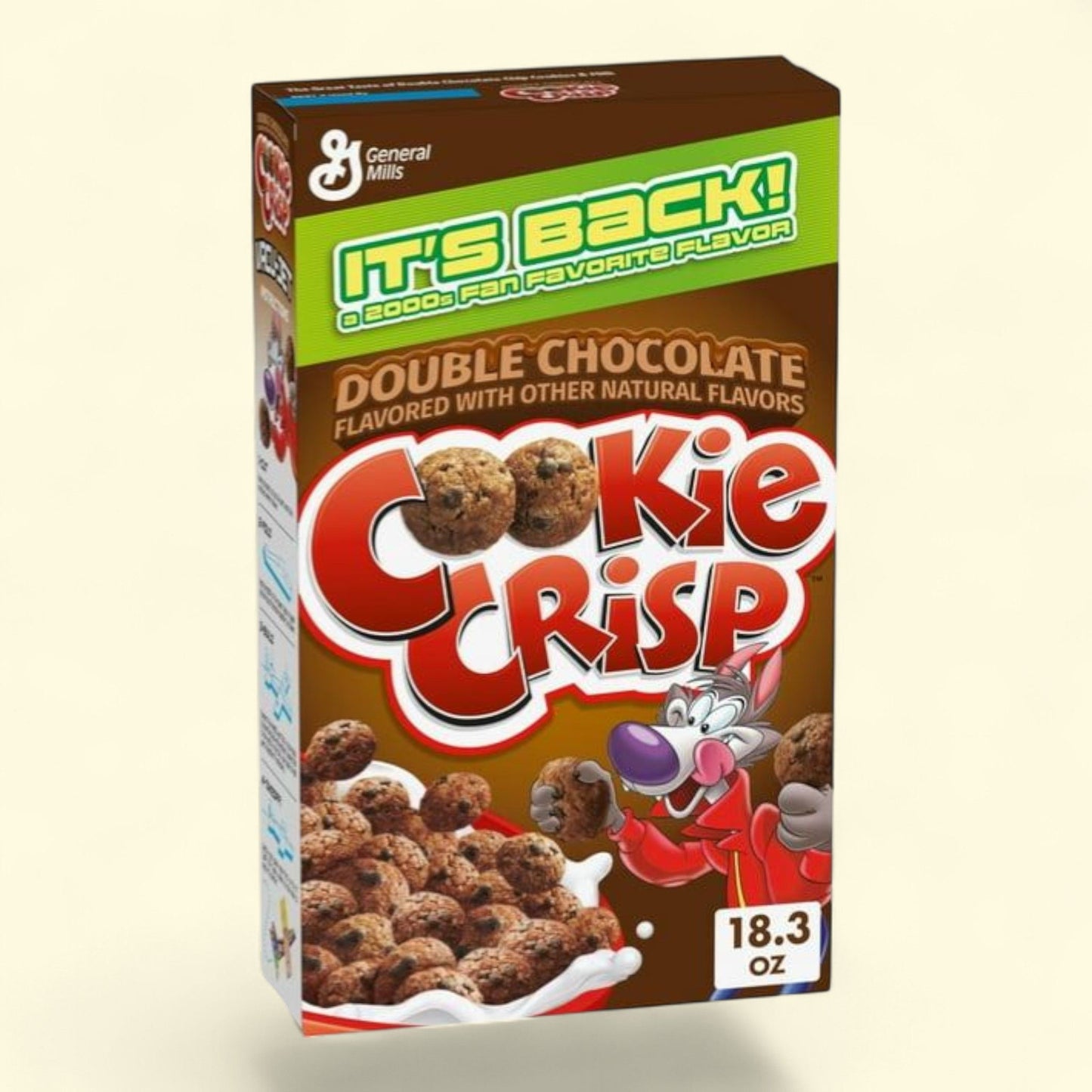 Cookie Crisp Double Chocolate Breakfast Cereal, 18.3 oz