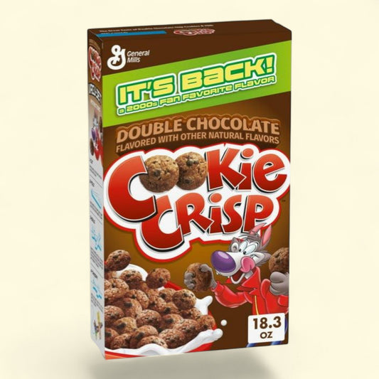 Cookie Crisp Double Chocolate Breakfast Cereal, 18.3 oz