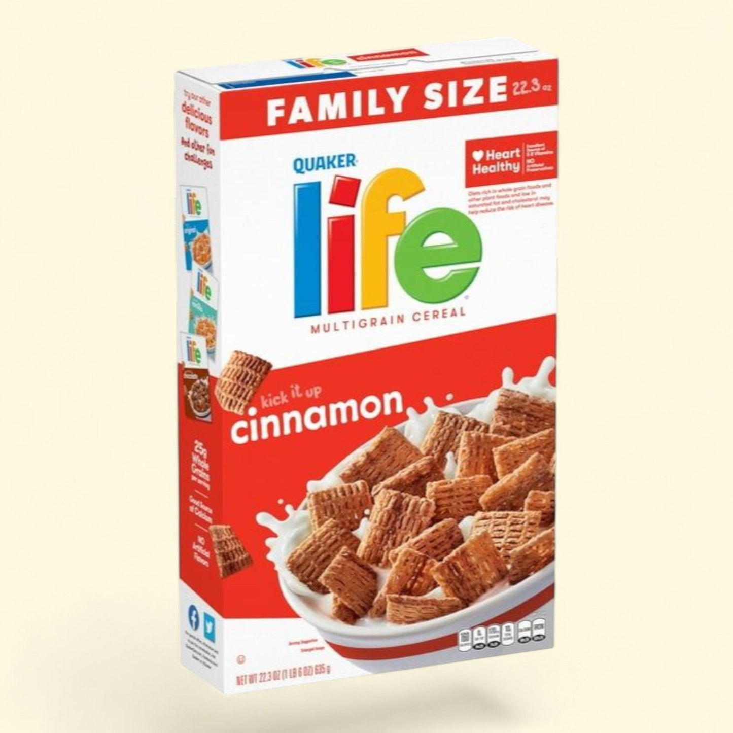 Céréales Quaker Life, à la cannelle, 630 g