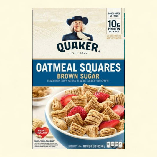 Quaker Oatmeal Squares Crunchy Oat Cereal, 21 oz