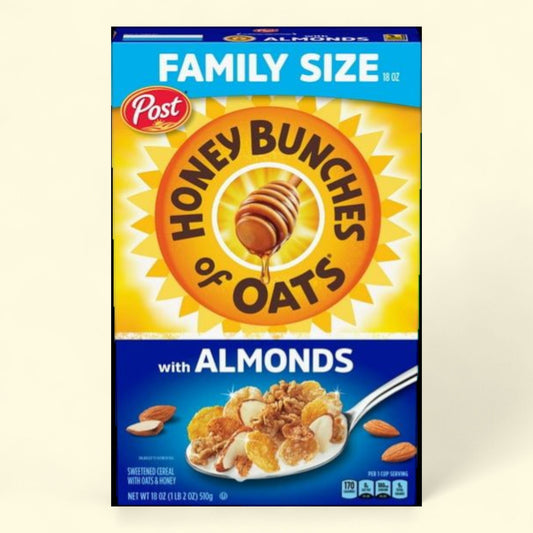 Honey Bunches of Oats with Almonds Cereal, Family Size, 18 oz