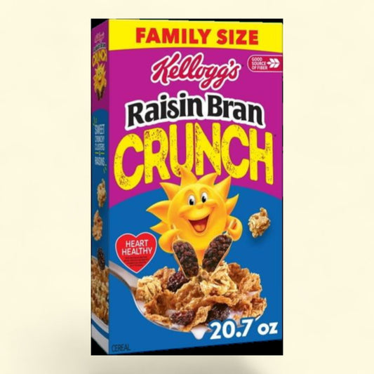 Kellogg's Raisin Bran Crunch Cereal, Family Size 20.7oz