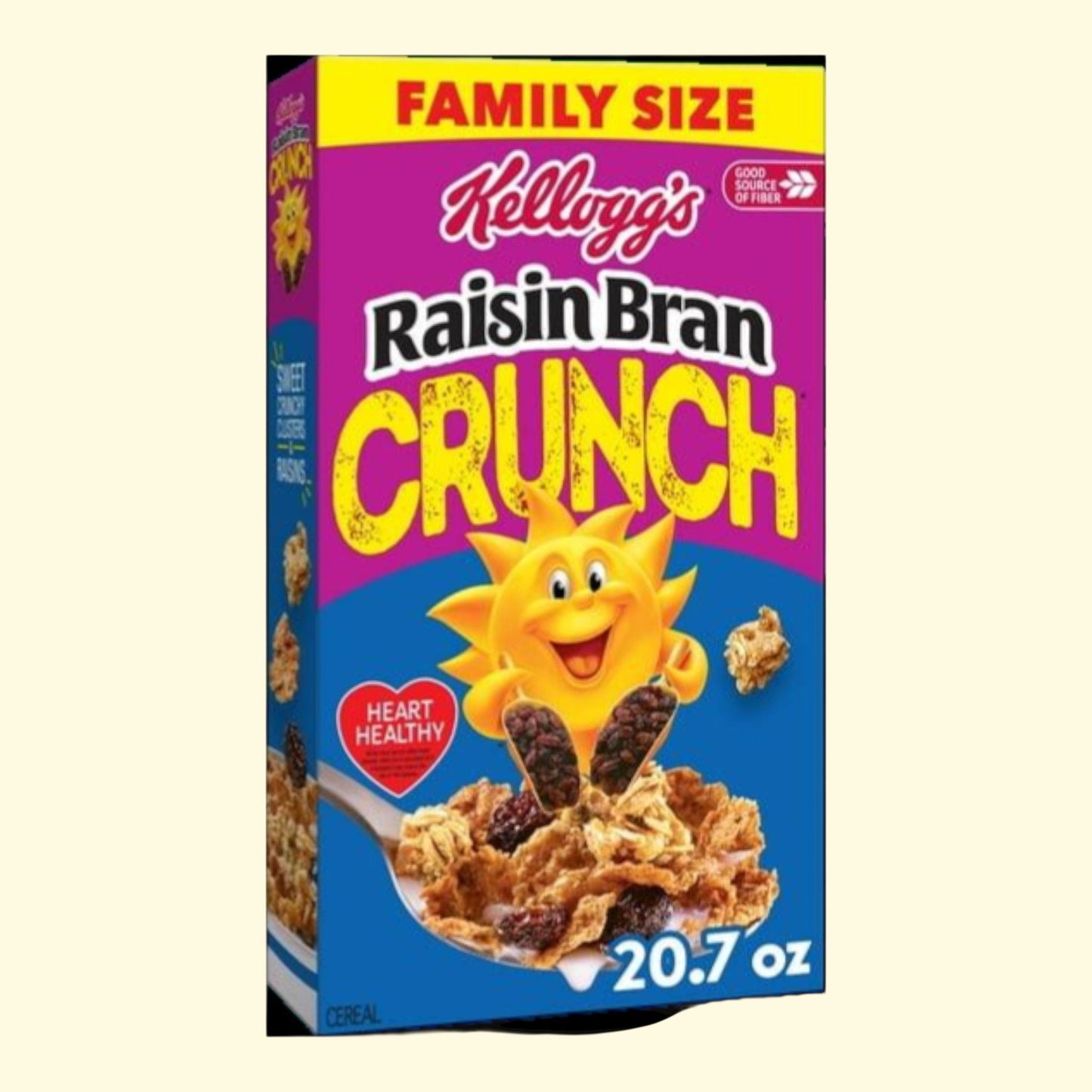 Kellogg's Raisin Bran Crunch Cereal, Family Size 20.7oz — authentic US product shipped worldwide by Treatspree