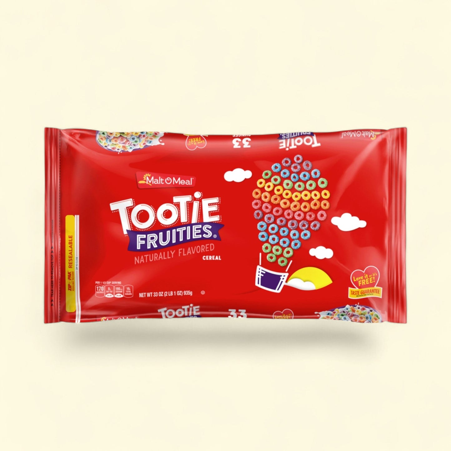 Malt-O-Meal Tootie Fruities Cereal, 33 oz — authentic US product shipped worldwide by Treatspree