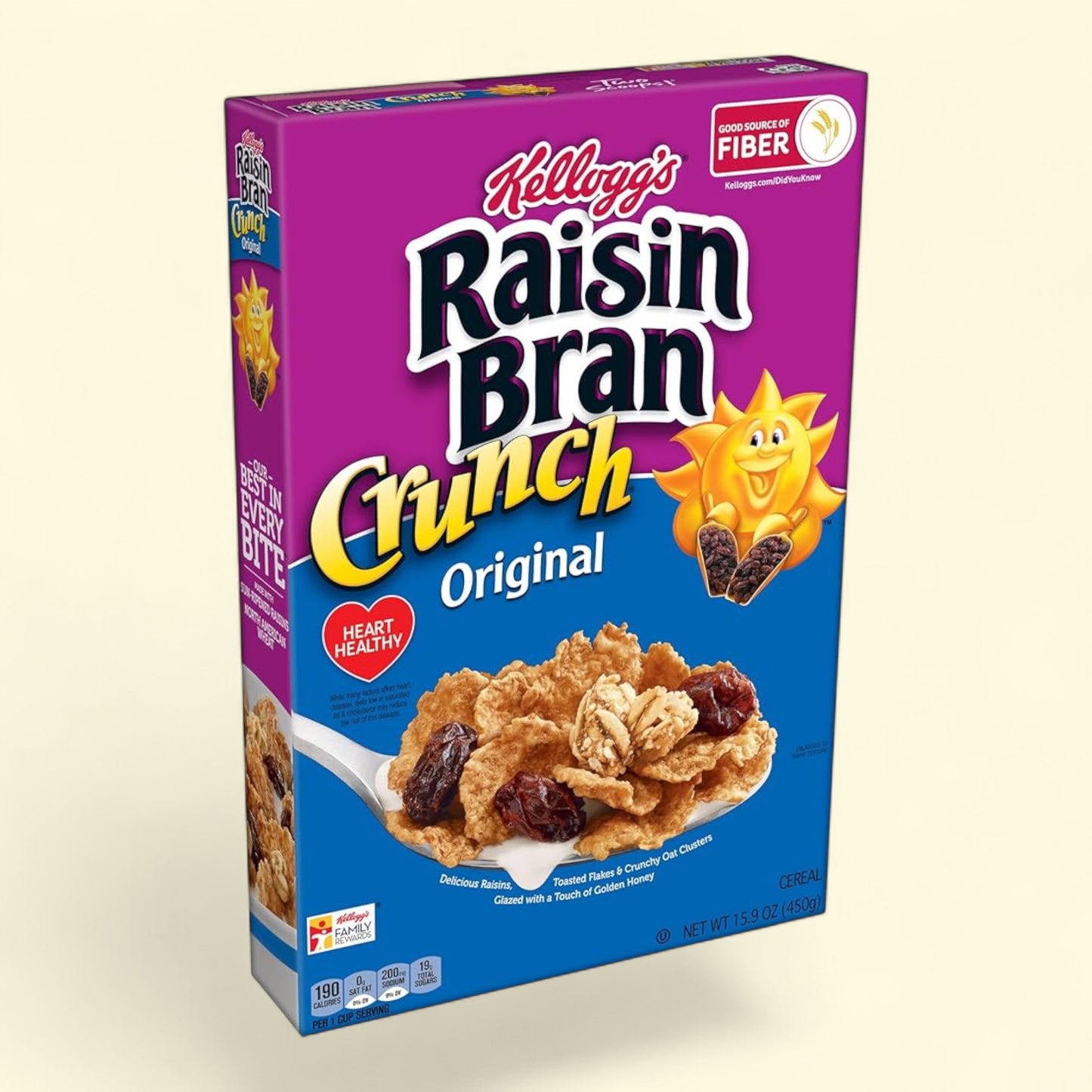 Kellogg's Raisin Bran Crunch Cereal, 15.6 oz