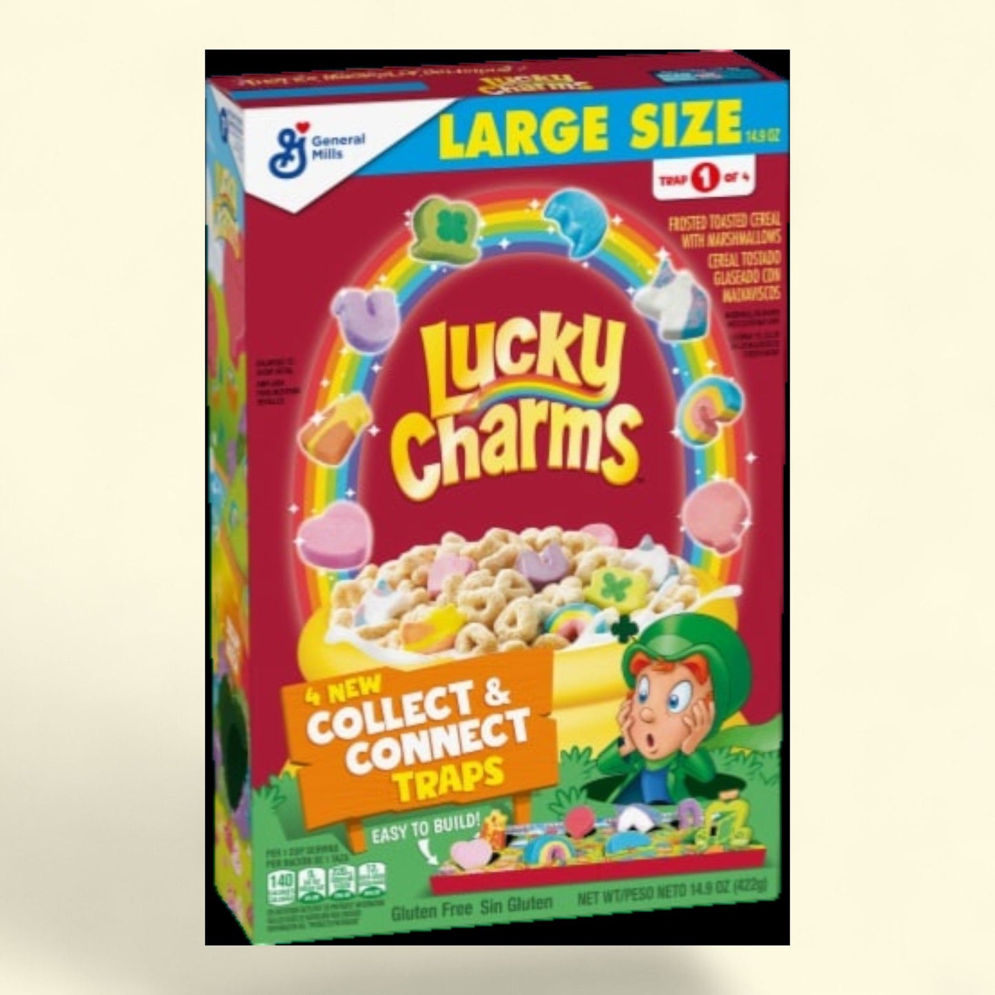 Lucky Charms Large Size Cereal, 14.9 oz
