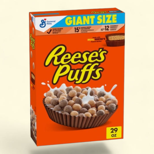Reese's Puffs Cereal, Giant Size, 29 oz