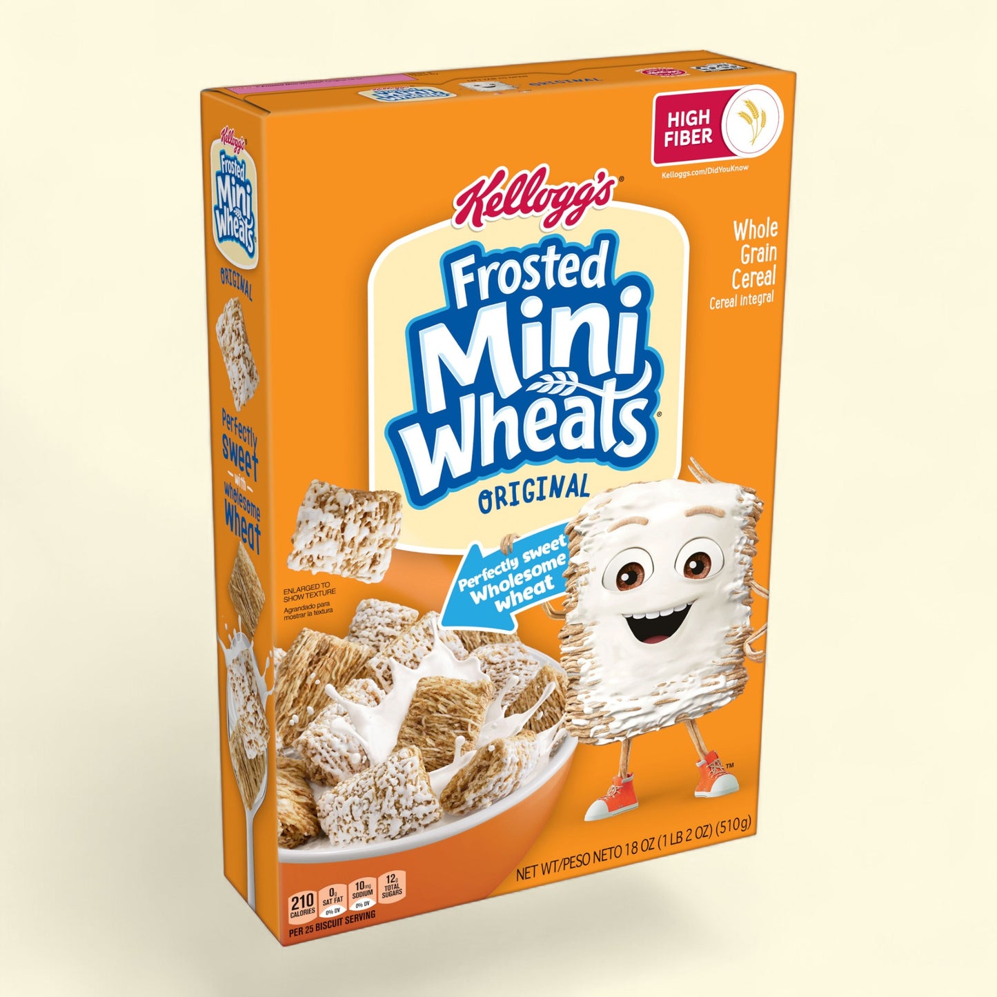 Kellogg's Frosted Mini-Wheats Cereal, Regular Size, 16 oz