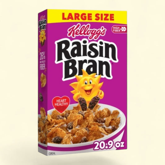 Kellogg's Raisin Bran, Large Size, 20.9 oz — authentic US product shipped worldwide by Treatspree