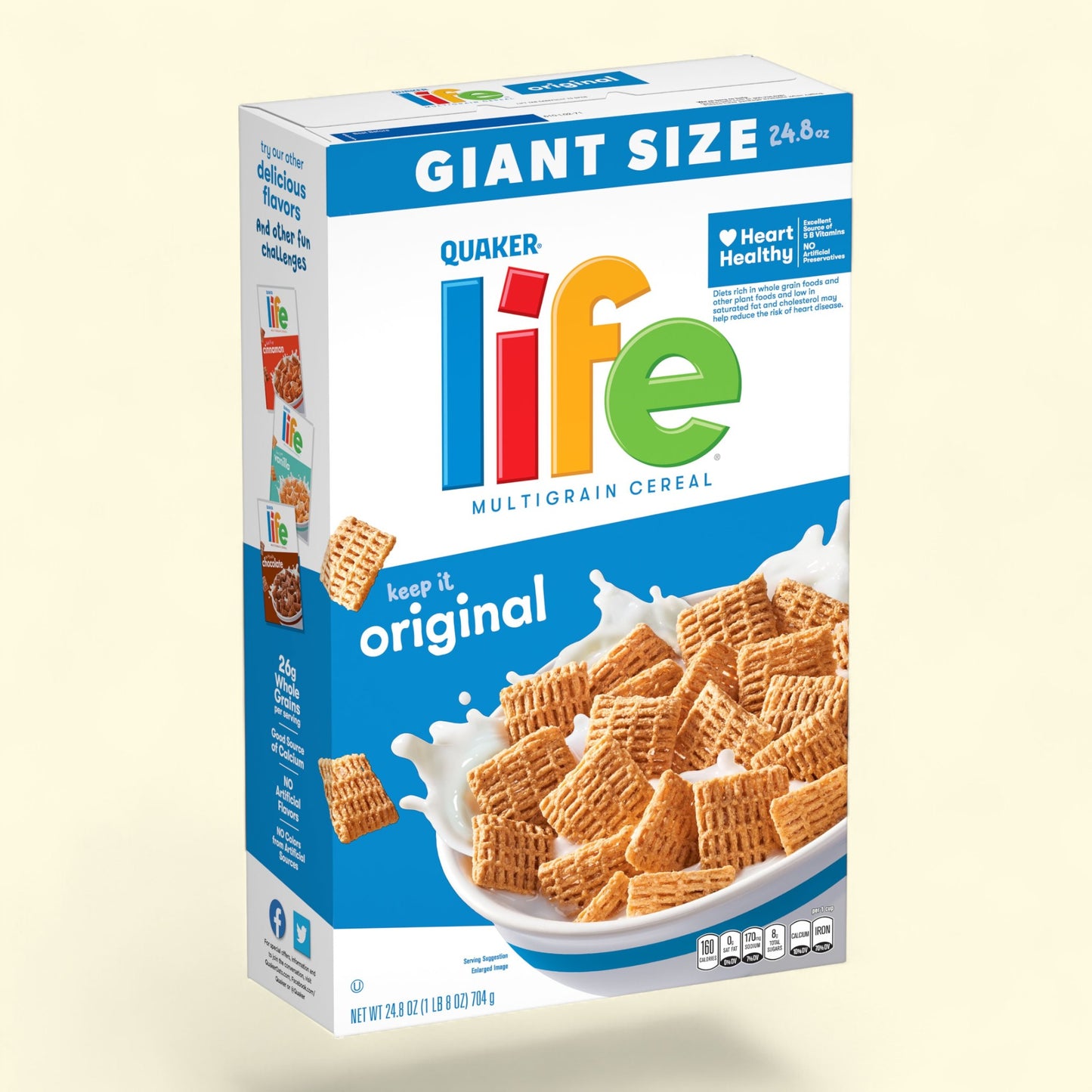 Quaker Life Giant Size Cereal, Original, 24.8 oz