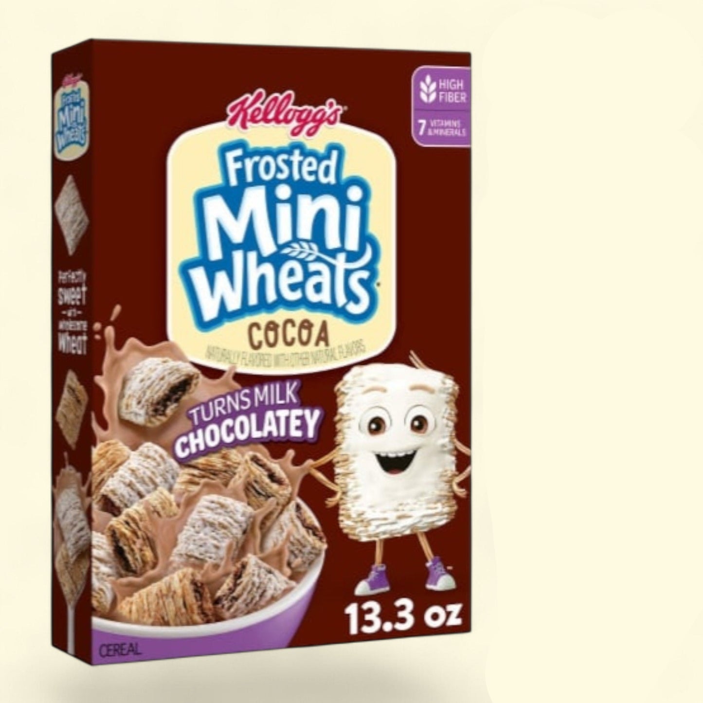 Kellogg's Frosted Mini-Wheats Cocoa Cereal, 13.3 oz