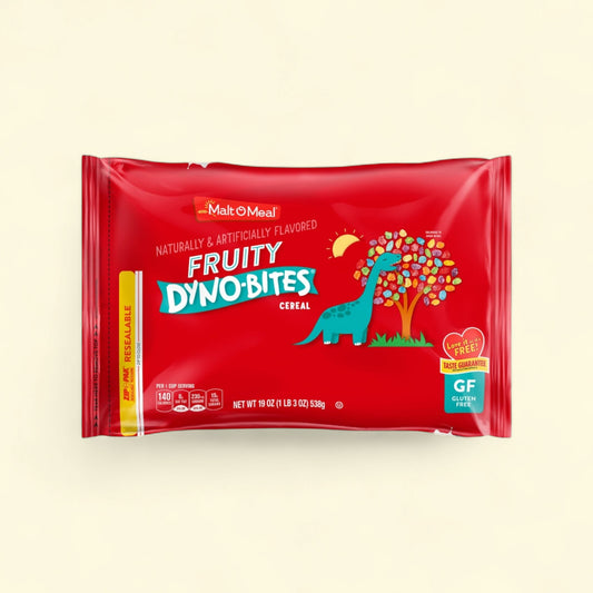 Malt O Meal Fruity Dyno-Bites, Bag, 17 oz — authentic US product shipped worldwide by Treatspree