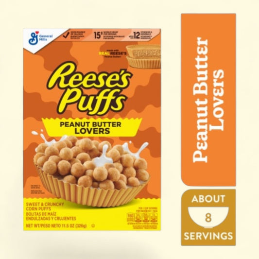 Reese's Puffs Peanut Butter Lovers Cereal, 11.7 oz