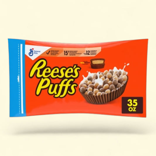Reese's Puffs Chocolatey Peanut Butter Cereal, 35 oz bag