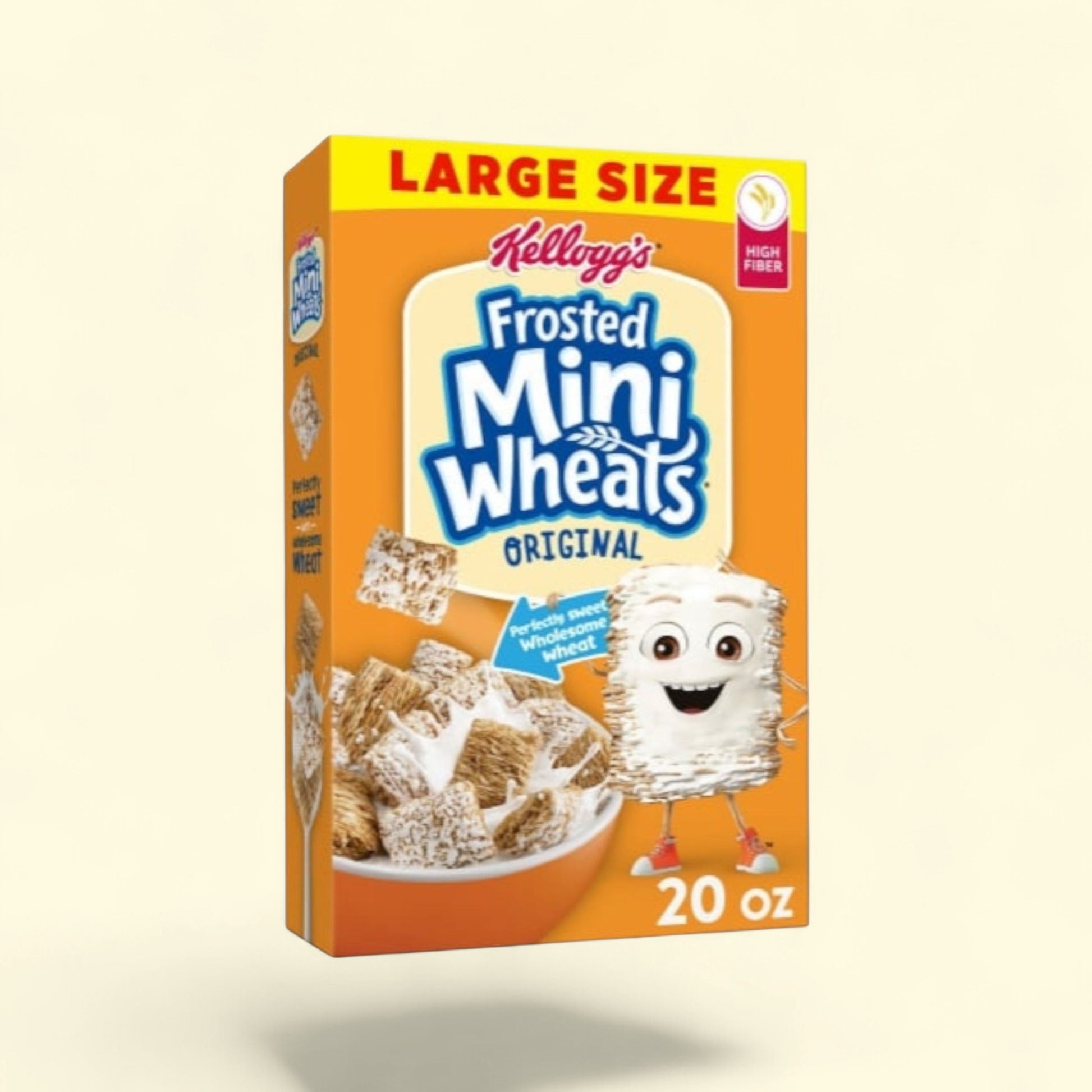 Kellogg's Frosted Mini-Wheats Cereal, Regular Size, 20 oz — authentic US product shipped worldwide by Treatspree