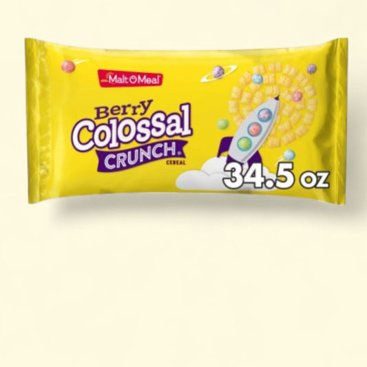 Malt-O-Meal Berry Colossal Crunch, Family Size, 34.5 oz