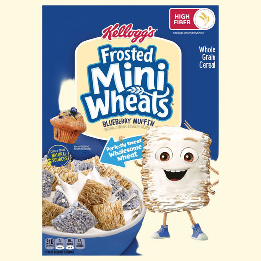 Kellogg's Frosted Mini-Wheats Blueberry Muffin Cereal, 13.3 oz