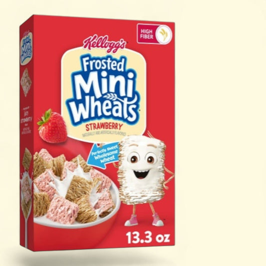 Kellogg's Frosted Mini-Wheats Strawberry Cereal, 13.3 oz
