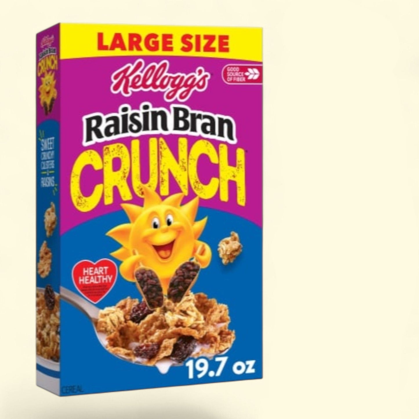 Kellogg's Raisin Bran Crunch, Large Size, 19.7 oz