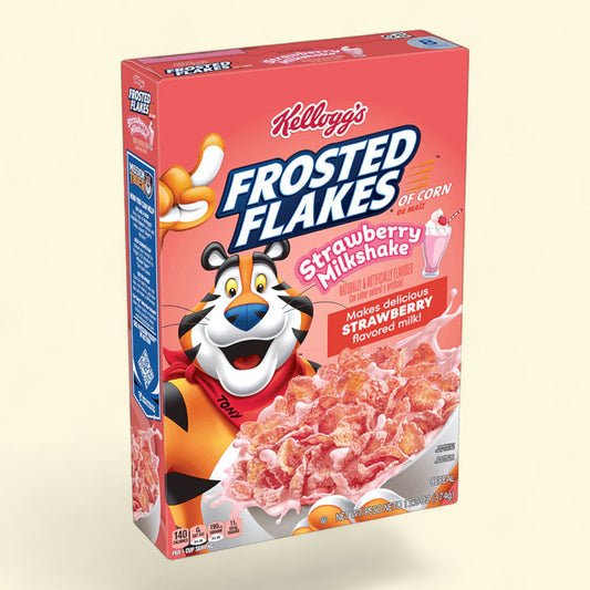 Kellogg's Frosted Flakes Strawberry Milkshake Cereal, 11.6 oz