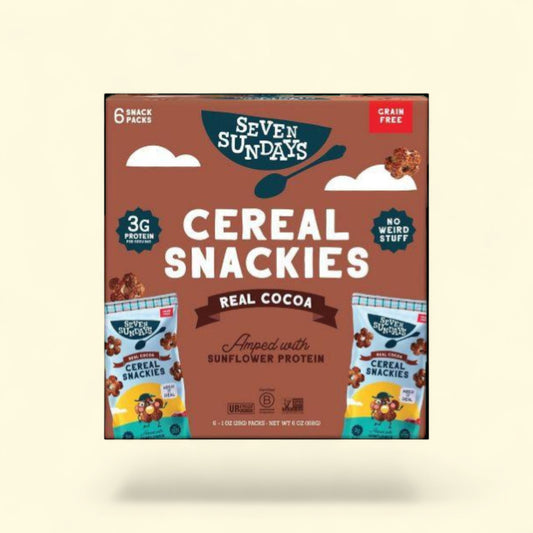 Seven Sundays Cocoa Cereal Snackies, 6oz/6ct — authentic US product shipped worldwide by Treatspree