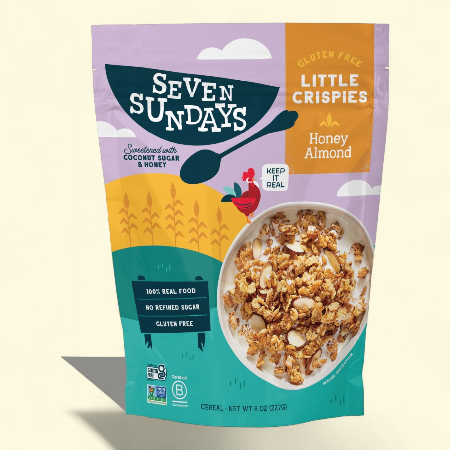 Céréales pour le petit-déjeuner « Little Crispies » au miel et aux amandes de Seven Sundays, 227 g