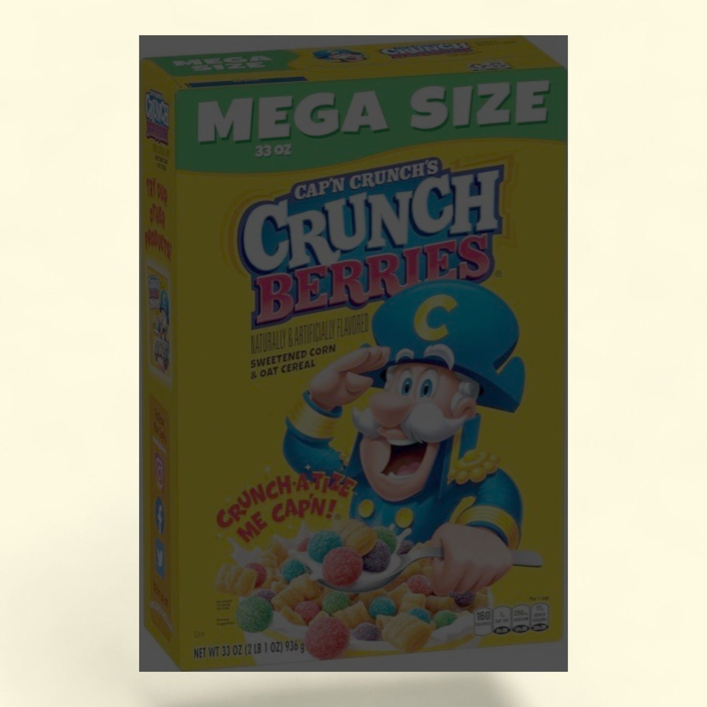 Cap'n Crunch Crunch Berries Cereal, 33oz