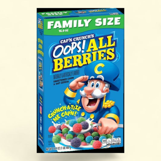 Cap'n Crunch Oops All Berries, Family Size - 16.9oz