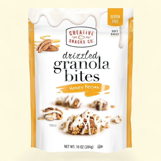 Creative Snacks Granola Bites, Honey Pecan Drizzle, 10 oz