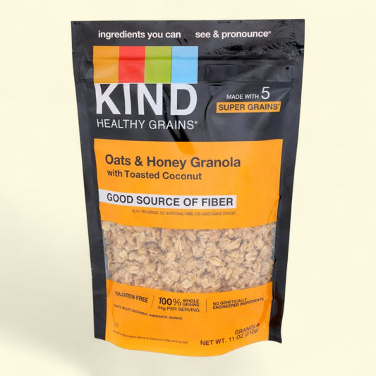 Kind Healthy Grains Oats & Honey with Toasted Coconut Granola Clusters, 11 oz.