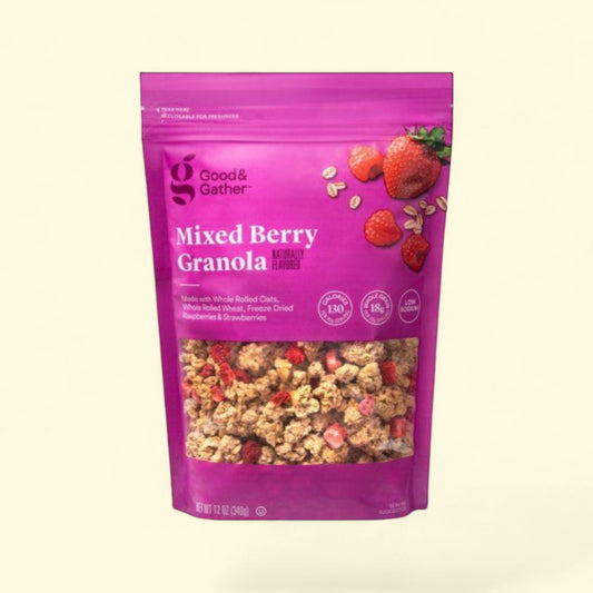 Good & Gather, Mixed Berry Granola, 12oz — authentic US product shipped worldwide by Treatspree