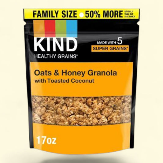 KIND Oats & Honey Clusters Granola, 17oz