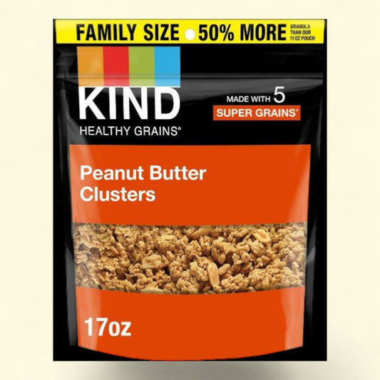 KIND Peanut Butter Whole Grain Clusters Granola, 17oz