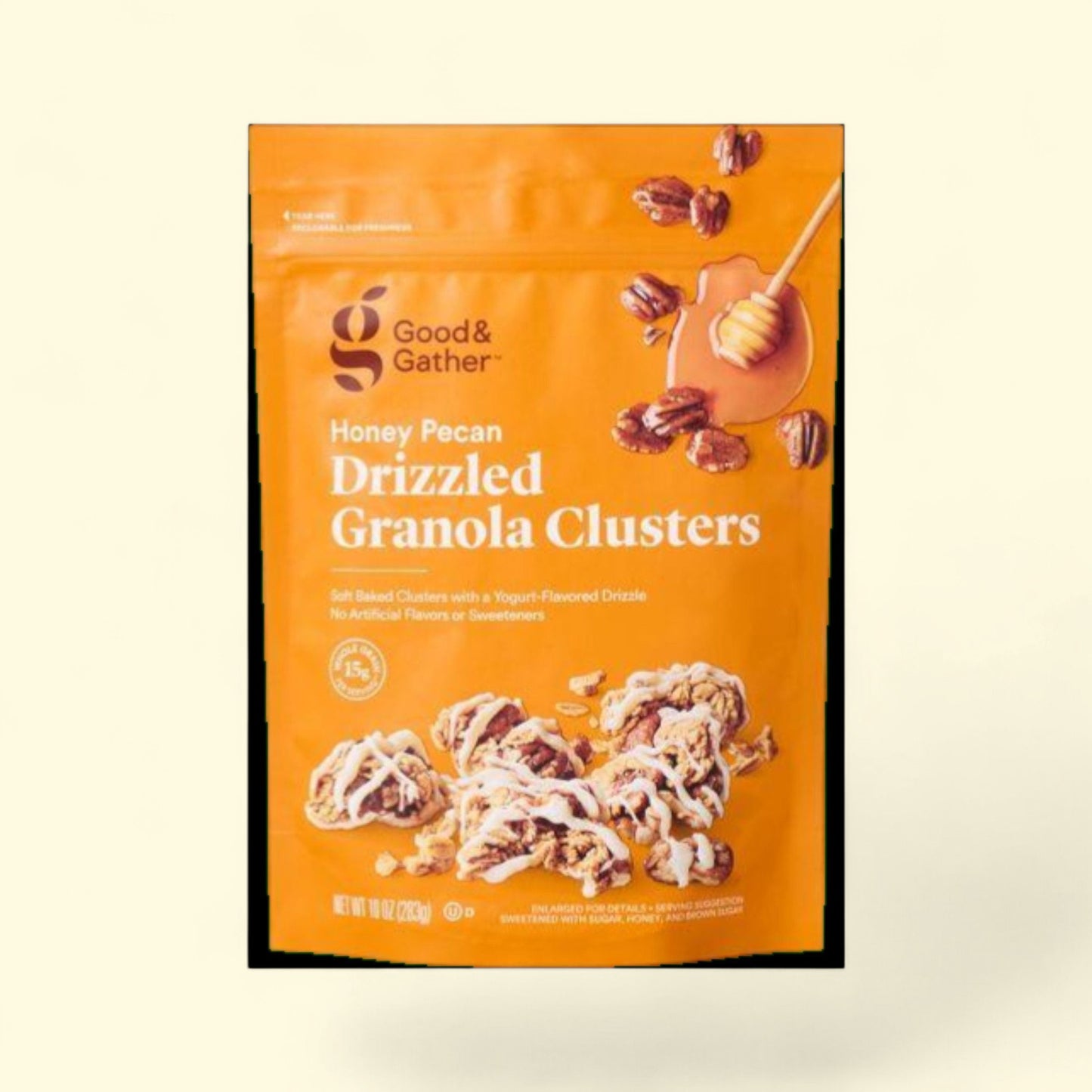 Good & Gather, Honey Pecan Drizzled Granola Clusters, 10oz — authentic US product shipped worldwide by Treatspree