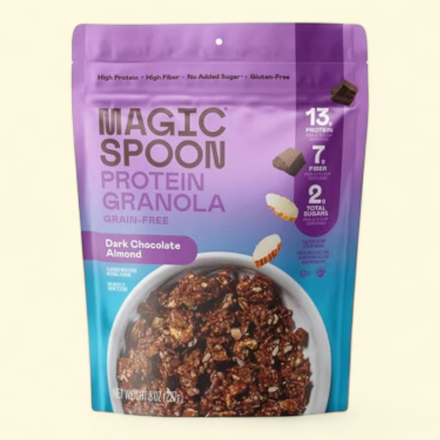 Magic Spoon Dark Chocolate Almond Protein Granola, 8oz
